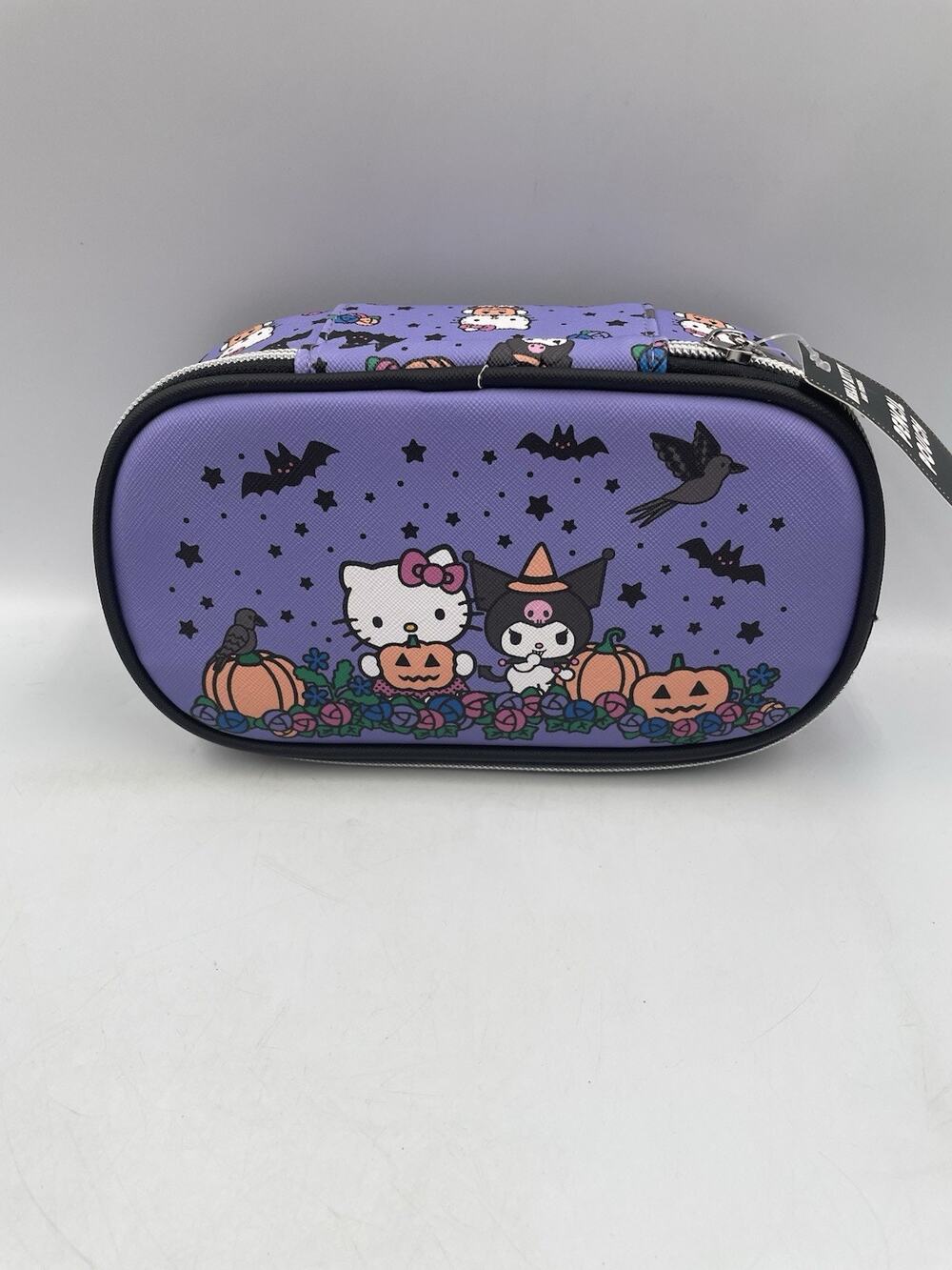 Sanrio Hello Kitty Friends Halloween Pencil Pouch Purple Pumpkin Kuromi